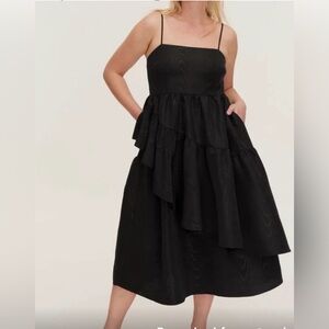 🤍Kate Spade Black tiered Dress 🖤